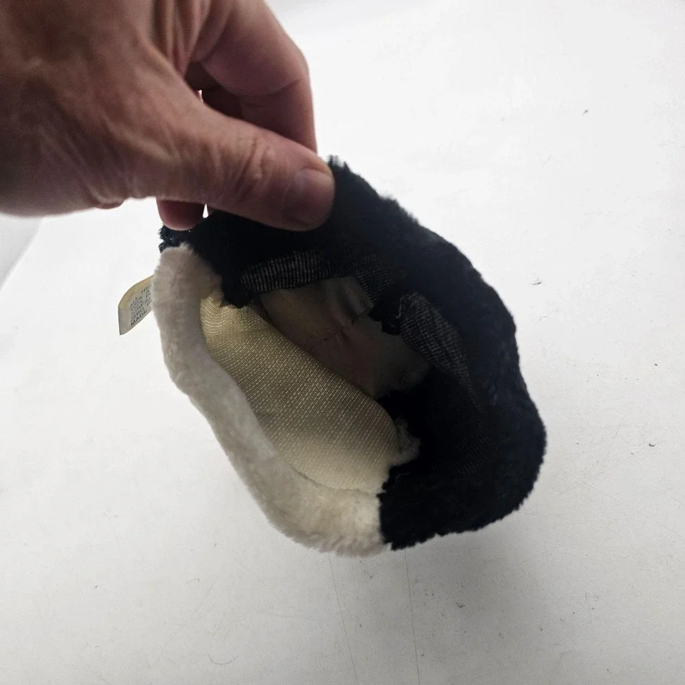 SeaWorld Whale Hand Puppet Plush Stuffed Animal Toy Small Black Washable Cute